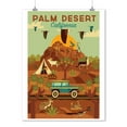 thumbnail image 2 of Palm Desert, California, Geometric (9x12 Wall Art Print, Home Decor), 2 of 3