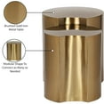 thumbnail image 2 of Meridian Furniture Dimple 2 Piece Gold Iron Metal End Table, 2 of 5