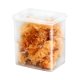thumbnail image 4 of Caja de almacenamiento en frigorífico Recipiente hermético para alimentos | Organizador de cocina | Sellado de granos, cereales, snacks | Plástico, Transparente, Apilable, Conservador Fresco | Uso, 4 of 7