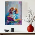 thumbnail image 5 of English Toy Spaniel Decor Poster Unframe, English Toy Spaniel Dog Canvas Wall Art, Dog Reading Book Canvas Print Painting Poster Wall Decor Dog Lovers Gifts, 5 of 6