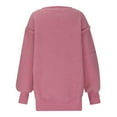 thumbnail image 6 of UYISJ Women's Sherpa Fleece Sweatshirts Oversized Long Sleeve Thick Warm Pullover Sweater Fall Thermal Solid Color Shirts Pink L, 6 of 8