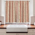 thumbnail image 2 of Ambesonne Grunge Kitchen Curtains, Tree Trunk Branches Winter, 55"x45", Grey Yellow Pale Rust, 2 of 3