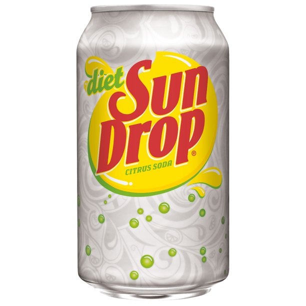 Sun Drop Diet Citrus Soda, 12 Fl. Oz., 24 Count