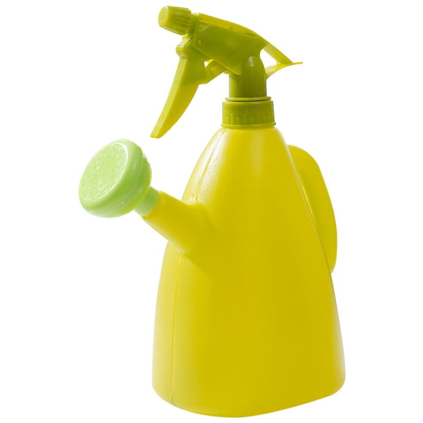Bewildely Botella pulverizadora de plástico portátil para jardín, rociador con boquilla ajustable, agua vacía Jardín y Patio Verde