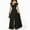 Black, variant on Xihbxyly Dresses for Women Oversized Solid Color Off the Shoulder Maxi Dress Quick Dry Slim Fit Short Sleeve Sundress