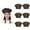 Coffee, variant on Toptie Chef Hat for Kid & Adult, Cotton Elastic Adjustable Kitchen Cooking Baking Hat-White-L