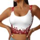 thumbnail image 1 of Balery Winter Christmas Snowflake Sujetadores deportivos con espalda cruzada para mujer, acolchados, sin costuras, de alto impacto, ideales para yoga, gimnasio, entrenamiento y fitness.-XX-Large, 1 of 8