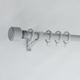 thumbnail image 1 of Single Curtain Rod Window Rods 3.3-9.8ft Roman Rod Heavy Duty Curtain Rods for Windows, Wall Mounting Aluminum Curtain Rod(Gray,1.30m/4.3ft), 1 of 7