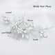 thumbnail image 3 of Jakawin Novia Boda Peineta para el cabello Niñas de flores Accesorios para el cabello nupcial Pieza para el cabello para mujeres y niñas Hc034 (plata), 3 of 5