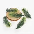 thumbnail image 3 of 10 piezas de ramas de pino artificiales, plantas falsas, ramas de flores artificiales, decoración para fiestas de Navidad, accesorios de bricolaje, ramo, caja de regalo, 3 of 5
