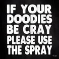 thumbnail image 2 of Jaxn Blvd. 12x12 White Modern Wood Framed Museum Art Print Titled - If Your Doodies are Cray, 2 of 4