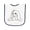 White and Navy, variant on Inktastic Adorable Easter Bunny Baby Terry Cloth Bib