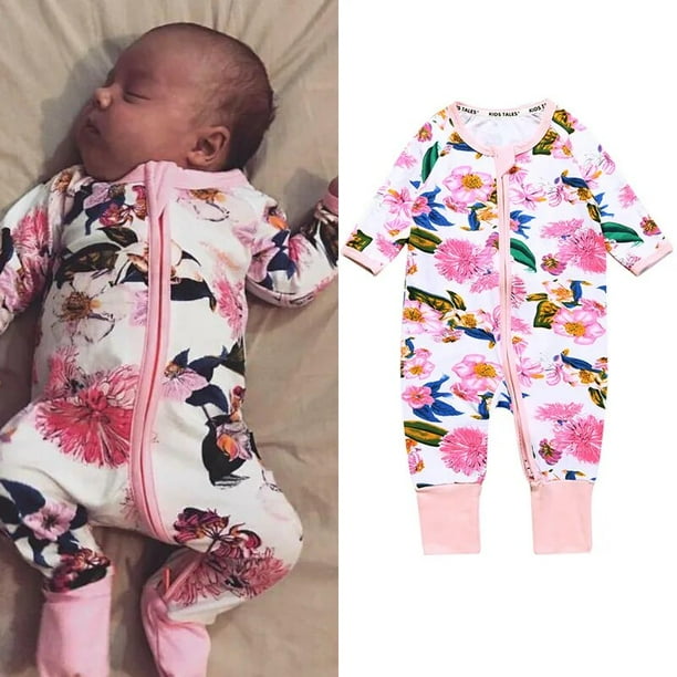 Ropa de algodon para bebe recien nacido Pelele de Navidad disfraces florales de animales ropa de pijama primavera y otono 2023 Walmart en linea