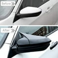 thumbnail image 2 of Car Ox Horn Side Rearview Mirror Cover Wing Mirror Protect Decorate Covers Auto Exterior Decoration Accessories For Honda 10th Gen Civic 2016 2017 2018 2019 2020 2021, 2 of 6