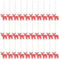 thumbnail image 1 of 30 Uds adornos navideños de madera rebanadas Navidad DIY decoración colgante de Navidad artesanías, 1 of 5