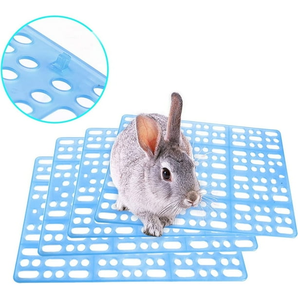 POINTERTECK Rabbit Cage Mats Small Animal Plastic Feet Pads Floor Mat for Pet Cats Dogs Bunny Hamster Rat 4 Pcs Walmart