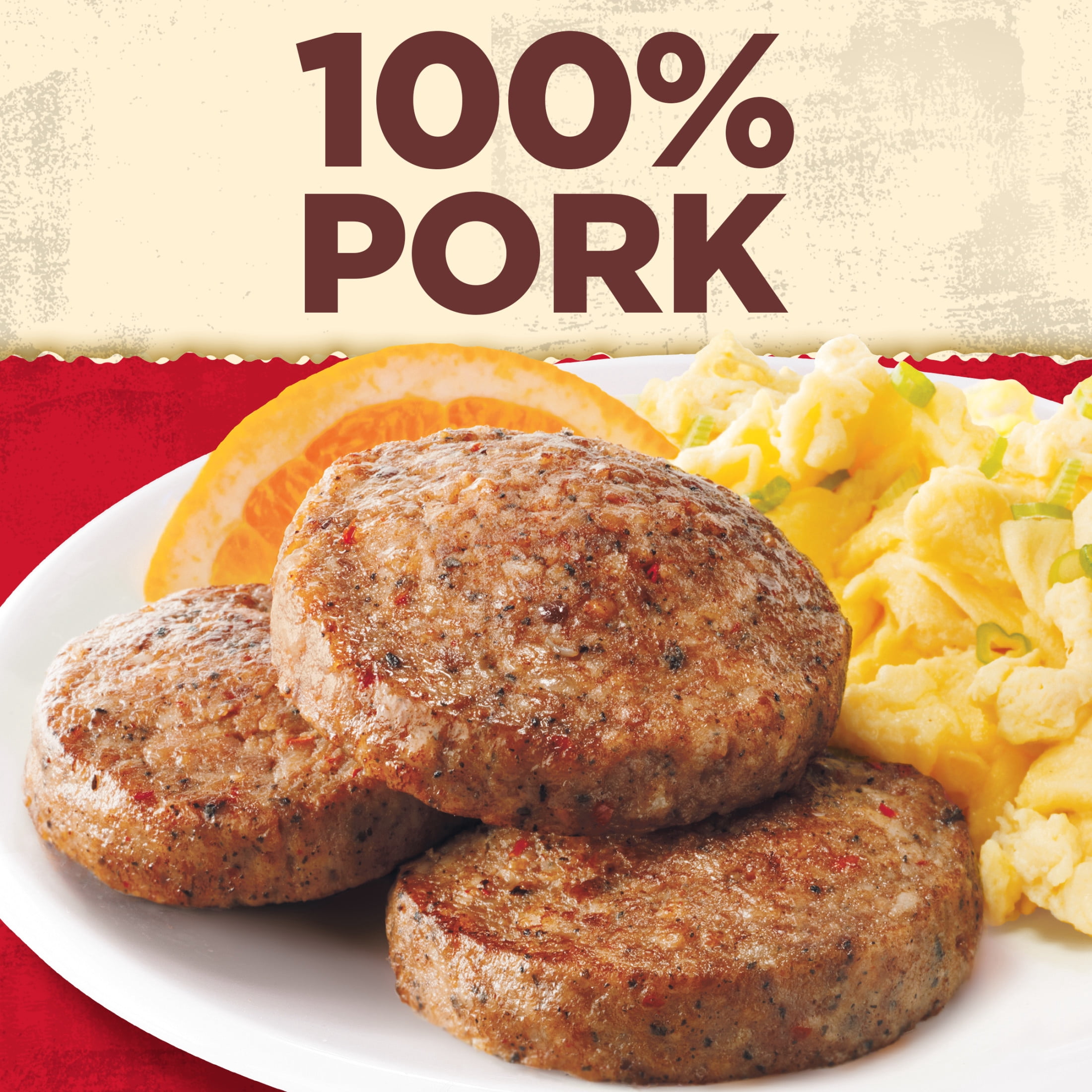 Jimmy Dean Fully Cooked Spicy Pork Sausage Patties, 9.6 oz, 8 Count