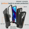 thumbnail image 4 of NIFFPD Moto G Pure Case, Moto G Power 2022 Case，with Belt-Clip Holster Dual Layer Rugged Shockproof Anti-Drop Black, 4 of 7