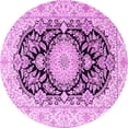 thumbnail image 1 of Ahgly Company Indoor Round Medallion Pink Traditional Area Rugs, 7' Round, 1 of 4