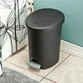 thumbnail image 3 of Sterilite 2.6 Gallon Ultra StepOn Wastebasket w/ Titanium Pedal & Liner (2 Pack), 3 of 7