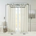 thumbnail image 4 of Twist Tab Lined Window Curtain Panel White 50x84", 4 of 5