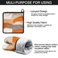 thumbnail image 7 of Orange and Grey Abstract Art Artwork Kitchen Oven Mitt and Pot Holder Sets 4 Pcs for Baking, Cooking and Grilling, Heat Resistant Up To 392 °F, 7 of 7