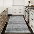 thumbnail image 3 of ReaLife Rugs Machine Washable Printed Moroccan Stripe Gray Eco-friendly Recycled Fiber Area Runner Rug (2'6" x 6'), 3 of 10