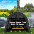 thumbnail image 7 of FIONAS MAGIC10' x 20' Heavy Duty Carport, Round Style Portable Garage, Thick Shelter Storage Canopy Tent with All-Steel Metal Frame and Sunshade Waterproof Anti-Snow Carport for Car, Truck, SUV, 7 of 7