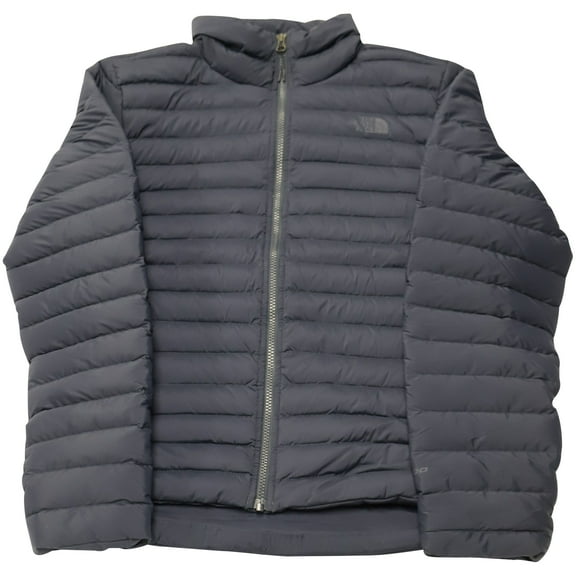 Pre-Owned The North Face Stretch Goose-Down Quilted Water Repellant Jacket in Black Nylon