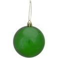 thumbnail image 2 of Northlight 32ct Transparent Green Shatterproof Christmas Ball Ornaments 3.25"(80mm), 2 of 3
