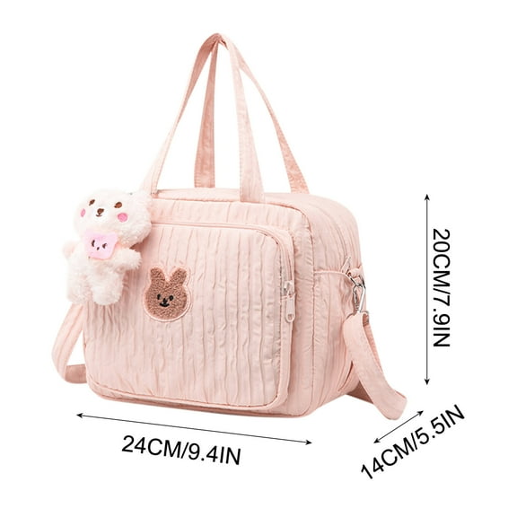 Ranliy Baby Diaper Bag Tote, Mommy Bag Cute Baby Nappy Bag Crossbody Travel Diaper Tote Multifunction Baby Storage Bag