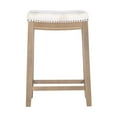 thumbnail image 4 of Linon Claridge 26" Backless Wood Counter Stool, Rustic Brown/Coastal, Includes 1 Stool, 4 of 5