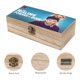 thumbnail image 3 of Los Poderes Curativos de Dude Caja Organizadora de Madera Rústica - Caja Decorativa Multifuncional para Escritorio, Hogar, Oficina, Joyas y Manualidades, 3 of 6