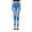 Blue, variant on Patlollav Womens Fashion Elastic Imitation Denim Print Leggings With Yoga Sport Elastic Pants