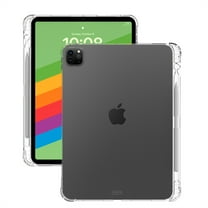 TECH CIRCLE TPU Case for Apple iPad Pro 13-Inch (2024 Release) - Soft Silicone Case [Built-in Pen Holder] Slim Fit Thin Lightweight Simple Back Cover Protective Durable Clear Case (Transparent)