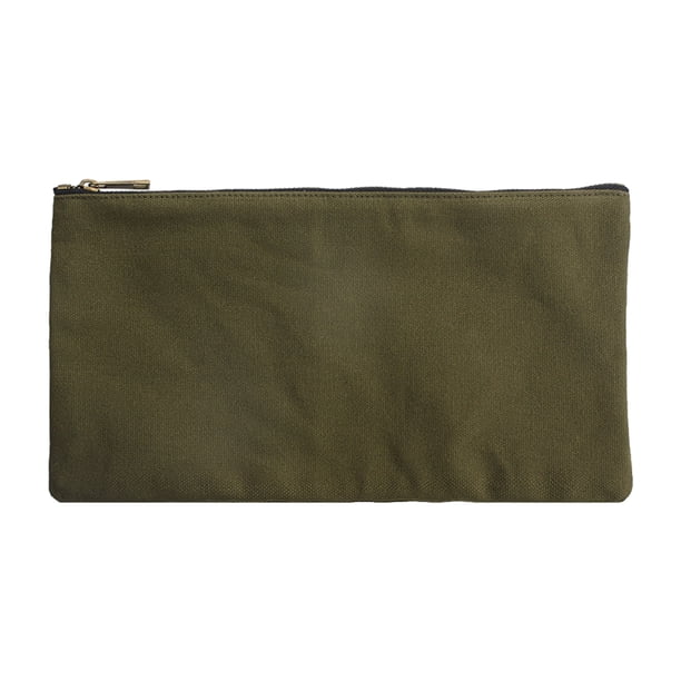 Kenally Bolsa duradera con cremalleras, bolsa de lona resistente para general, fácil organización, portátil, verde Type3 NO3