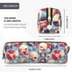 thumbnail image 3 of Disketp music Skull record Retro Estuche de Lápices de Cuero con Cierre, Estuche Compacto para Papelería, Bolígrafos y Accesorios Pequeños, 3 of 7