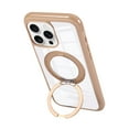 thumbnail image 4 of for iPhone 14 Pro Max Magnetic Kickstand Clear Case, [Compatible with MagSafe] Shockproof Slim Transparent Glossy Case with 360° Ring Stand Soft TPU Protective Cover for iPhone 14 Pro Max, Brown, 4 of 7