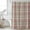 DarkSeaGreen Pink Beige, variant on Buffalo Plaid Shower Curtain, Waterproof Shower Curtains for Bathroom, Farmhouse Red Green Beige Check Gingham Washable Fabric Bathtub Curtain Set Bath Decor with 12 Hooks Extra Long 72"x96"