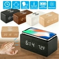 thumbnail image 1 of Multifunction Wireless Charging Clock LED Electric Digital Alarm Clock Qi Wireless Phone Charger USB Clock Home Decor, 1 of 5