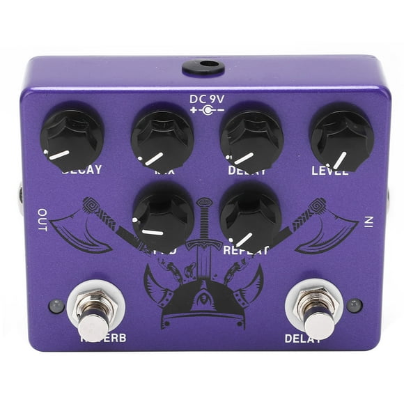 Guitar Effect Pedal, Portable Purple Effects Pedals True Bypass for Performance