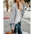 thumbnail image 3 of Sherrylily Women Open Front Kimono Cardigan Batwing Sleeve Cloak Outwear Sweaters S-XL, 3 of 4