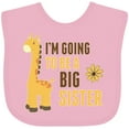 thumbnail image 3 of Inktastic I'm Going to Be a Big Sister Giraffe Girls Baby Bib, 3 of 4