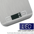 thumbnail image 3 of Digital Kitchen Scale, Premium Stainless Steel Food Scales Weight Grams and Oz for Baking and Cooking, 3 of 5