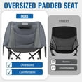 thumbnail image 5 of Camping Chairs, Rocking Camping Chairs Foldable Camping Chairs for Adults Outdoor Rocker Camping Chairs with High Back Portable Rocking Chair for Outdoor Camping Chairs, Support 350lbs, Grey, 5 of 9