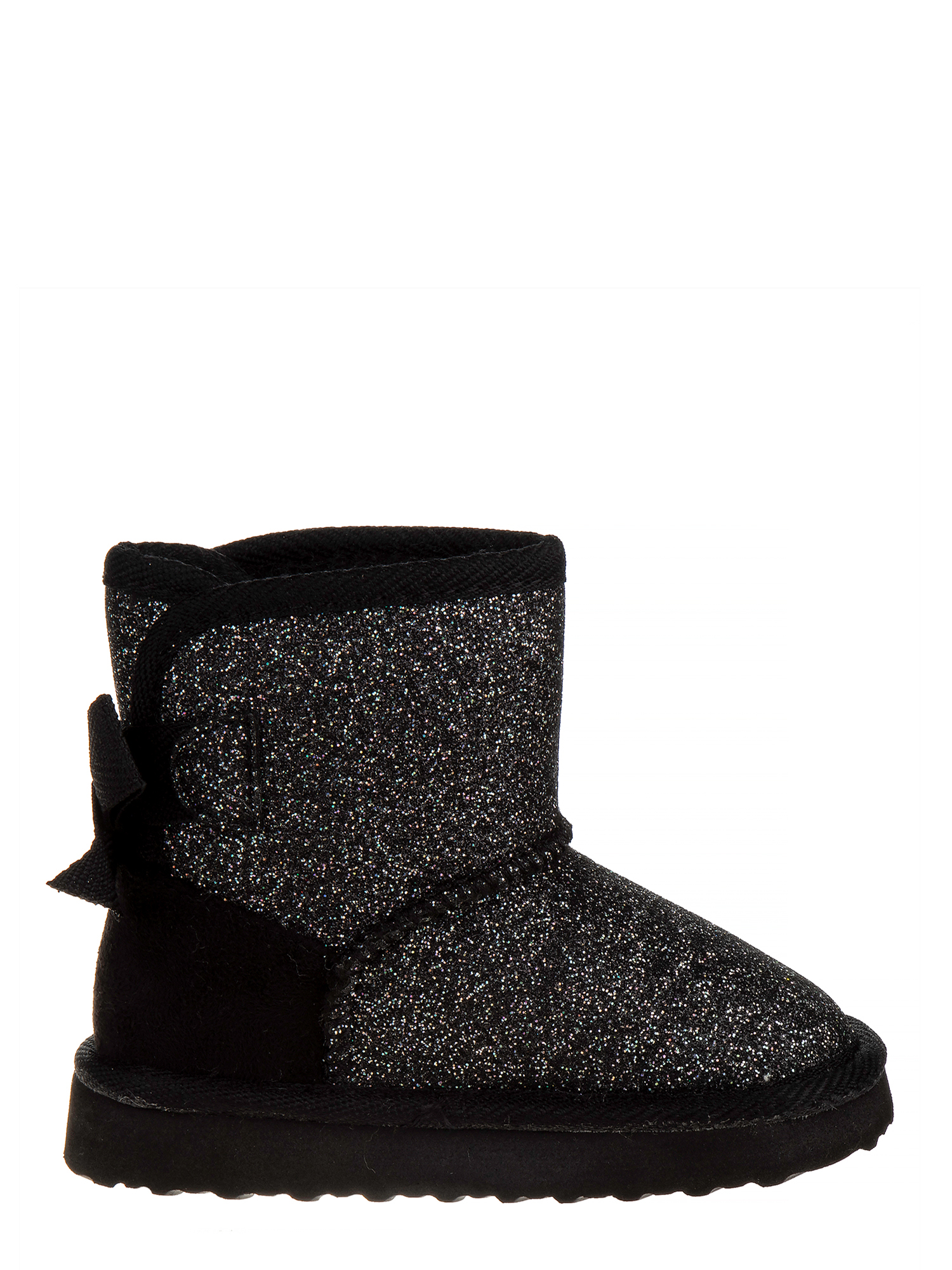 Josmo Glitter & Bows Faux Shearling Ankle Boot (Toddler Girls) - image 3 of 5