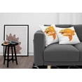 thumbnail image 3 of Ambesonne Fish Throw Pillow Cover 2 Pack, Happy Playful Goldfish, 18", Orange White, 3 of 7
