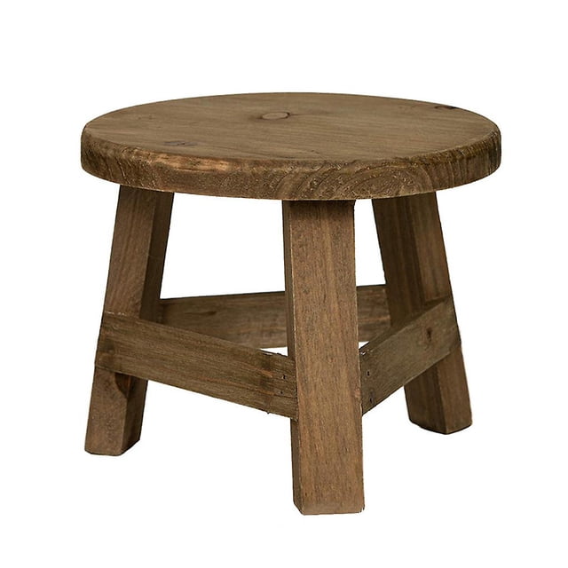 Mini taburete de madera, estante de flores, soporte de exhibición, soporte de estilo Vintage, regalos