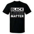 thumbnail image 2 of OXI T-Shirt - Black Lives Matter, Basic Casual T-Shirt for Men's and Women Fleece T-Shirt Short Sleeve - Black Small, 2 of 3