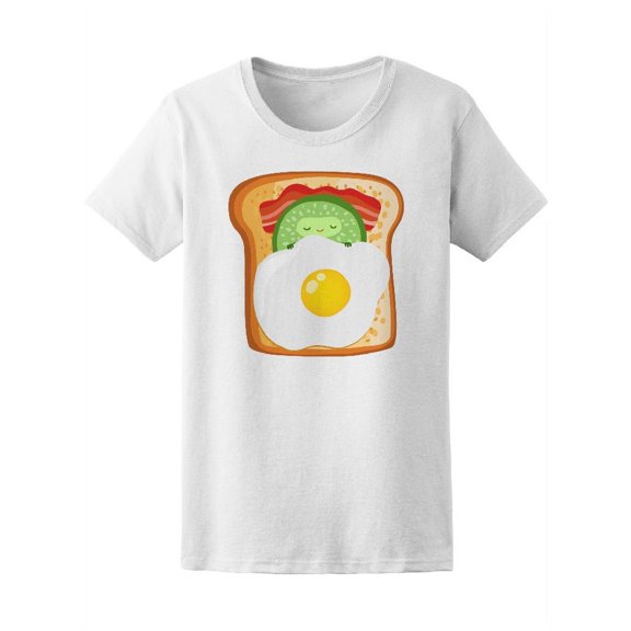 Cute Toast With Egg And Bacon Tee Women's -Image by Shutterstock